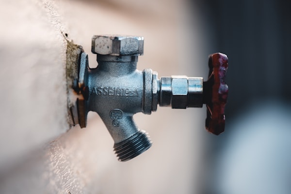 Close up of a water faucet